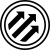 Three black arrows pointing 45° up and to the right, arrows twice in black circles.