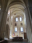 Abbaye de Lessay, transept voûté d'ogives.