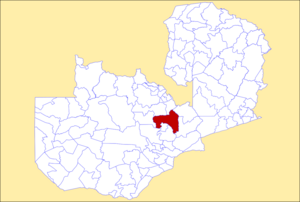 District location in Zambia