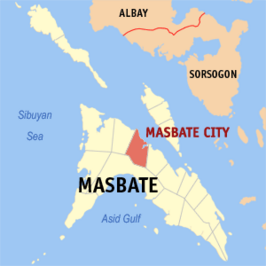 Kaart van Masbate City