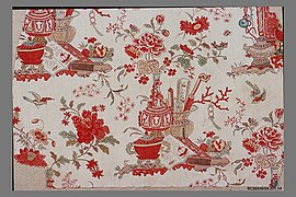 Textile imprimé, XVIIIe siècle.