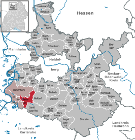 Kaart van Reilingen