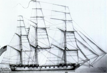 James Hackett's Congress, 1816 (Sail plan by Charles Ware)