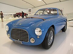 166 MM Coupé Touring, musée Enzo Ferrari, Modène