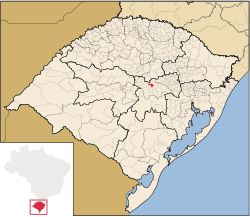 Localização de Herveiras no Rio Grande do Sul