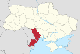Odessa vilayəti xəritədə