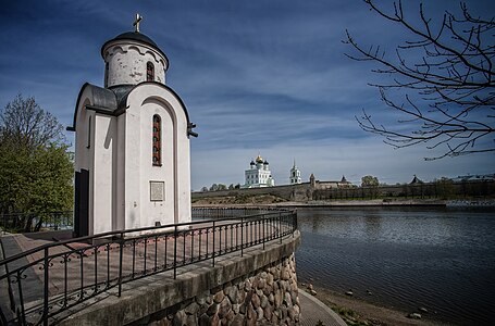 Ольгинская часовня, построенная на том месте, где, по легенде, княгине Ольге явилось видение