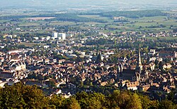 Panoramaudsigt over Autun