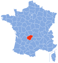 Corrèze 지도