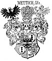 Wappen der Grafen von Mettich (1633) bei Tyroff