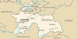 Tagikistan - Mappa