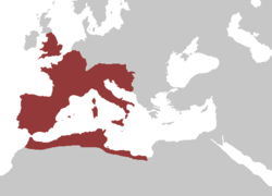 The Wastren Roman Empire at its greatest extent ca. AD 395