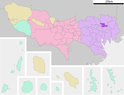 Kedudukan Arakawa di Tokyo