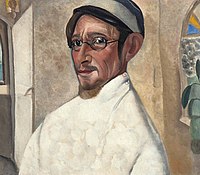 Boris Grigoriev (1886-1939), Portret van de acteur Nikolaj Podgorny in de rol van Pjotr Trofimov, 1923, olieverf op doek, 60,3 x 72,8 cm, privécollectie (Christie's)