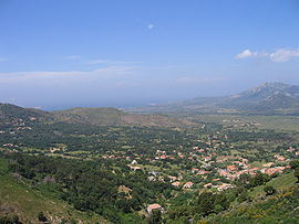 Calenzana seen from the GR 20