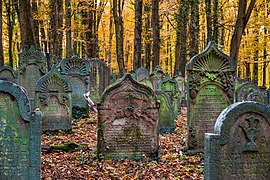 Old Jewish cemetery at Waibstadt, oldest part