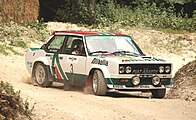 Fiat Abarth 131 rally-auto in "Alitalia" kleuren