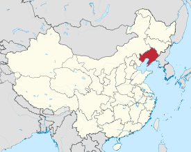 Map shawin the location o Liaoning Province