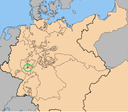 法蘭克福在德意志邦聯的位置