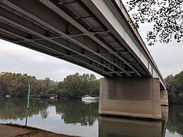 Structure du pont (côté Les Mureaux).