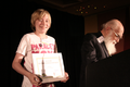 Rhys Morgan receiving the James Randi Award for Grassroots Activism TAM London, October 16, 2010