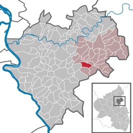 Kaart van Oberfischbach (Rijnland-Palts)