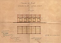 Plan des tribunes pour la place des courses - 1911.