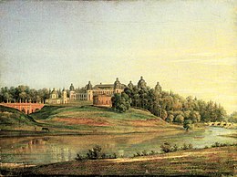 Painting. B.Ammon. View of Tsaritsyno. 1836
