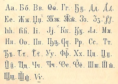 Abkhaz alphabet of Gulia and Machavariani 1892.