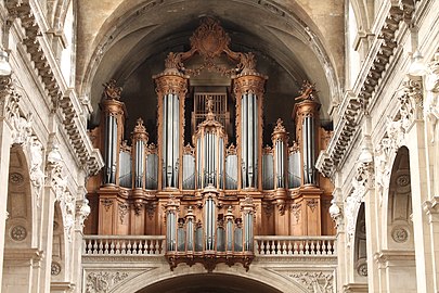 Grand orgue de la cathédrale Notre-Dame-de-l'Annonciation de Nancy de Nicolas Dupont, 1763.