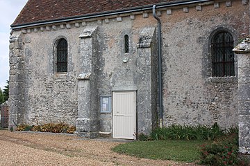 Mur sud de l'église.