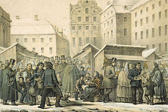 Gamla stans julmarknad 1859