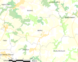 Mapa obce Berric