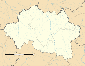 拉沙普洛德在阿列省的位置