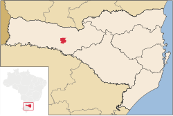 Localização de Irani em Santa Catarina