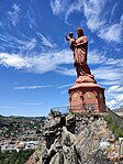 Le Rocher Corneille et la statue de Notre-Dame de France