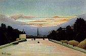 La tour Eiffel pinte par Henri Rousseau, 1898, Houston Museum of Fine Arts, Houston, Texas