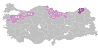 مناطق گرجی‌زبان ترکیه