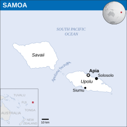 Lokasi Samoa