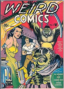 Weird Comics, un fumetto pubblicato da Fox Feature Syndicate dal 1940 al 1942 contenente lo stereotipo dello scienziato pazzo