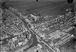 Luchtfoto van Heerenveen (1920-1940)
