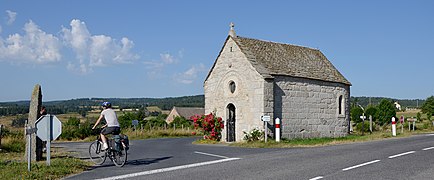 Chapelle la Bastide sur la via Podiensis près de Lasbros, Condom-d'Aubrac.