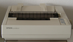 24-Nadel-Drucker Epson LQ-850+, kompatibel mit dem Drucker LQ-1050+, Druckgeschwindigkeit bis 300 Zeichen/s, Endlospapier und Einzelblätter, eingeführt 1989