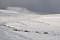 The central highlands of Streymoy in winter.