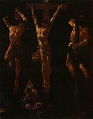 Cristo crucificado entre os dois ladrões (1710) na Accademia, Veneza