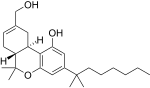 struttura del cannabinoide sintetico HU-210