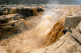 Водопад Хукоу в 2008 году