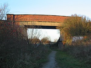 Cyclepath under the Roadbridge