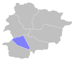 Poloha okrsku Andorra v Andorre (klikacia mapa)