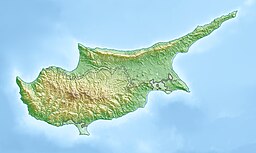 Situo de la urbo enkadre de Kipro
